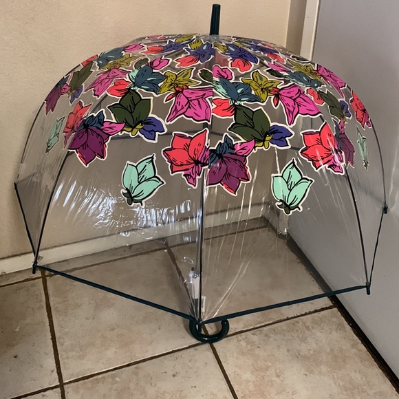 Vera Bradley Accessories - Vera Bradley Beautiful Falling Flowers Auto Open Bubble Umbrella NWT.